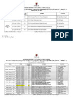 Time Table - Module- I