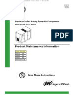Product Maintenance Information: Contact-Cooled Rotary Screw Air Compressor
