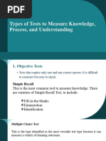 Identification Type Test Items: Example | PDF | Multiple Choice | Question