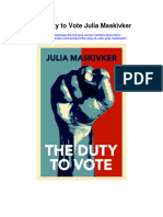The Duty To Vote Julia Maskivker Full Chapter