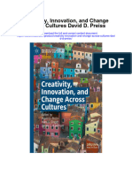 Creativity Innovation and Change Across Cultures David D Preiss Full Chapter