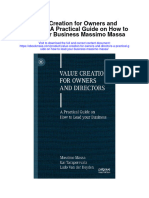 Download Value Creation For Owners And Directors A Practical Guide On How To Lead Your Business Massimo Massa all chapter