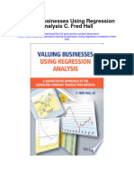 Valuing Businesses Using Regression Analysis C Fred Hall All Chapter