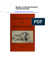 The Early Books of Yehuda Amichai Yehuda Amichai Full Chapter