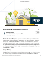 SUSTAINABLE INTERIOR DESIGN