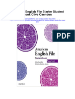 American English File Starter Student Book Clive Oxenden Full Chapter