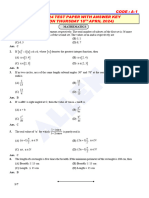 KCET 2024 MATHS Paper With Answer