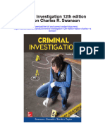 Criminal Investigation 12Th Edition Edition Charles R Swanson Full Chapter