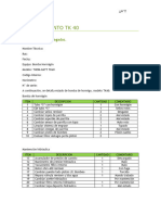 Levantamiento TK 40