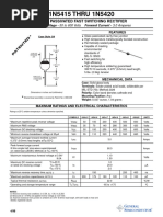 1N5415 THRU 1N5420: Glass Passivated Fast Switching Rectifier