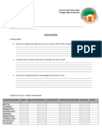 Examen Diagnóstico Cuarto Grado