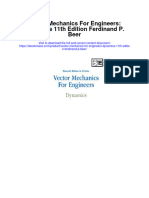 Vector Mechanics For Engineers Dynamics 11Th Edition Ferdinand P Beer All Chapter