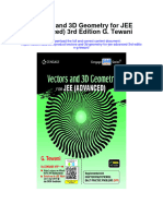 Download Vectors And 3D Geometry For Jee Advanced 3Rd Edition G Tewani all chapter