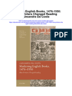 Marketing English Books 1476 1550 How Printers Changed Reading Alexandra Da Costa Full Chapter