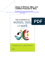 The Economics of Women Men and Work 8Th Edition Francine D Blau Full Chapter
