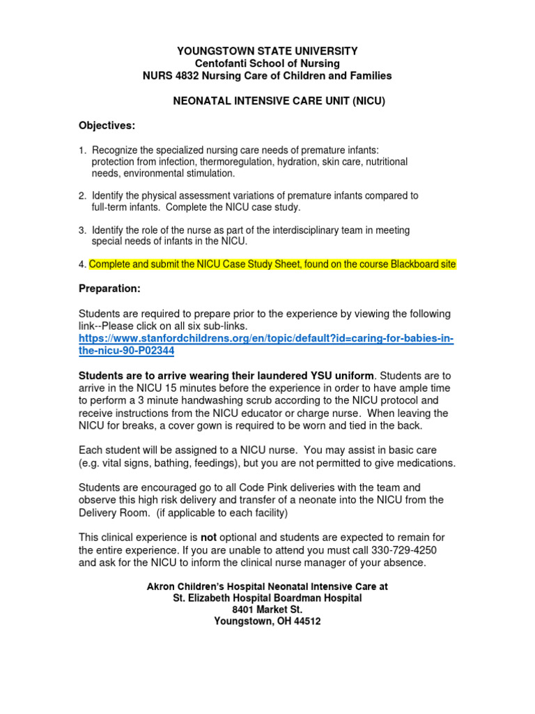 Nicu Paper | PDF | Neonatal Intensive Care Unit | Infants