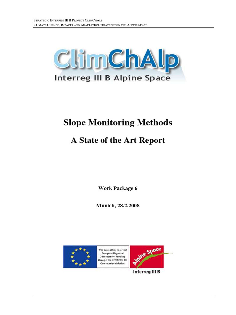 Slope Monitoring Methods Pdf Landslide Earth Sciences