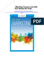Marketing Mindtap Course List 20Th Edition William M Pride Full Chapter