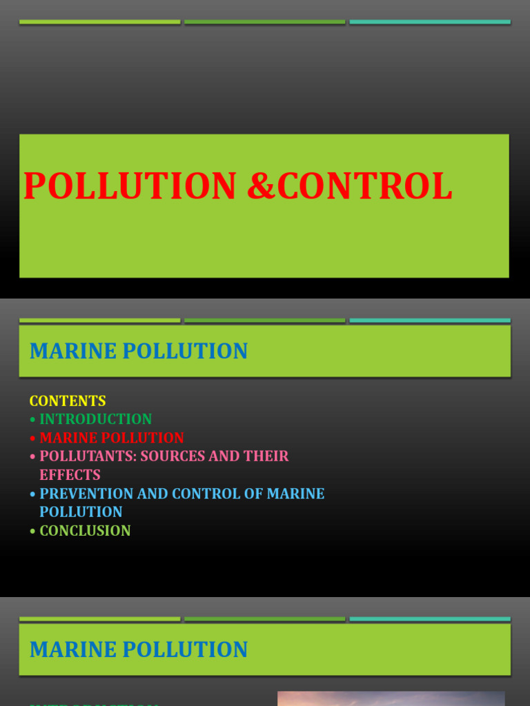 Marine Pollution: Sources & Solutions | PDF | Sea | Pollution