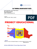 1 - Decembrie - Proiect Educational