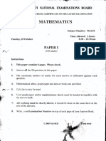 2005msce Math Paper