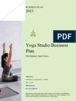 Yoga Studio Business Plan