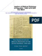 Download The Emancipation Of Biblical Philology In The Dutch Republic 1590 1670 Dirk Van Miert full chapter