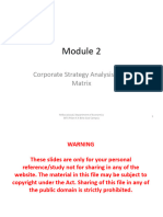 5 Corporate Strategy Analysis, BCG MatrixModule 2 (Class 6and 7)