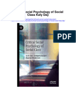 Critical Social Psychology of Social Class Katy Day Full Chapter