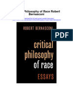 Critical Philosophy of Race Robert Bernasconi Full Chapter
