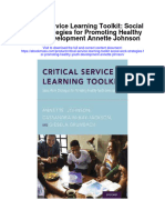 Download Critical Service Learning Toolkit Social Work Strategies For Promoting Healthy Youth Development Annette Johnson full chapter