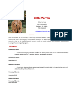 Cathi Warren Resume