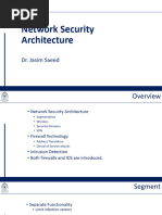 Network Security Architecture: Dr. Jasim Saeed