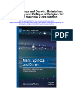 Download Marx Spinoza And Darwin Materialism Subjectivity And Critique Of Religion 1St Edition Mauricio Vieira Martins full chapter