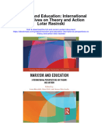 Marxism and Education International Perspectives On Theory and Action Lotar Rasinski Full Chapter