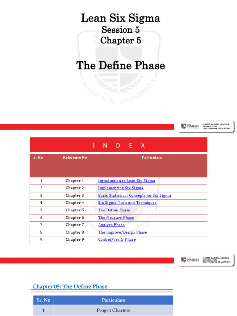 The Define Phase | PDF | Six Sigma | Unified Modeling Language