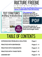 No Prep Scaffolded Resource To Help Your Students Understand Text Structures