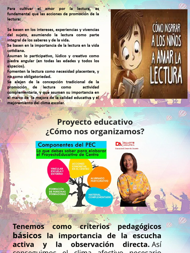 Promoción de la Lectura en Educación | PDF | Aprendizaje | Enseñando