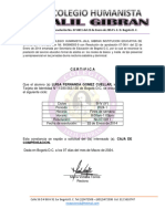 Certificado Luisa Fernanda Gomez Cuellar - Jalil Bosa