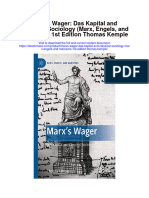 Download Marxs Wager Das Kapital And Classical Sociology Marx Engels And Marxisms 1St Edition Thomas Kemple full chapter