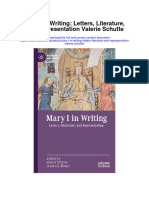Mary I in Writing Letters Literature and Representation Valerie Schutte Full Chapter
