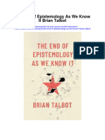 Secdocument - 712download The End of Epistemology As We Know It Brian Talbot Full Chapter