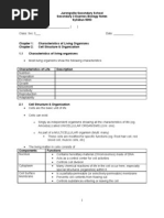 Download Chapter 2 Cell Structure  Organization - Lecture Notes by api-3728508 SN7247458 doc pdf