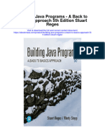 Building Java Programs A Back To Basics Approach 5Th Edition Stuart Reges Full Chapter