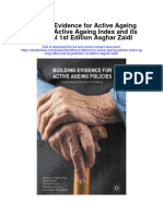 Building Evidence For Active Ageing Policies Active Ageing Index and Its Potential 1St Edition Asghar Zaidi Full Chapter