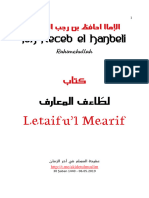 İbn Receb el Hanbeli - Letaifu’l Mearif
