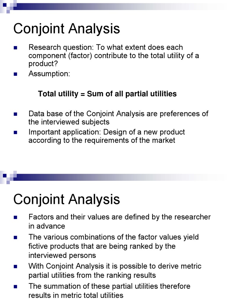 Conjoint Analysis | PDF | Computers