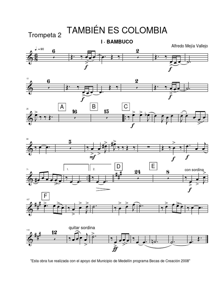 Bambuco Obra De Alfredo Mejía Vallejo Pdf Instrumentos De Latón