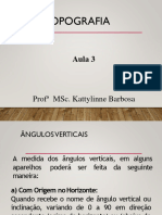 Aula 3 - Ângulos Verticais e Poligonal