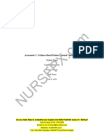 NURS FPX 6011 Assessment 1 Evidence-Based Patient-Centered Concept Map